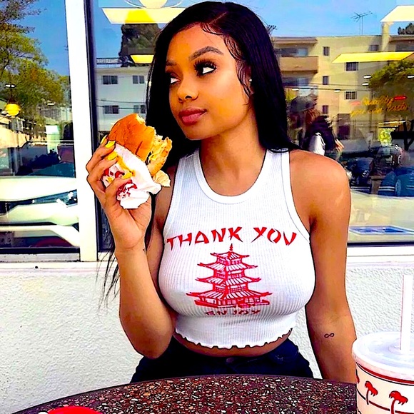 Thank you 🥡 takeout crop top - Picture 3 of 16